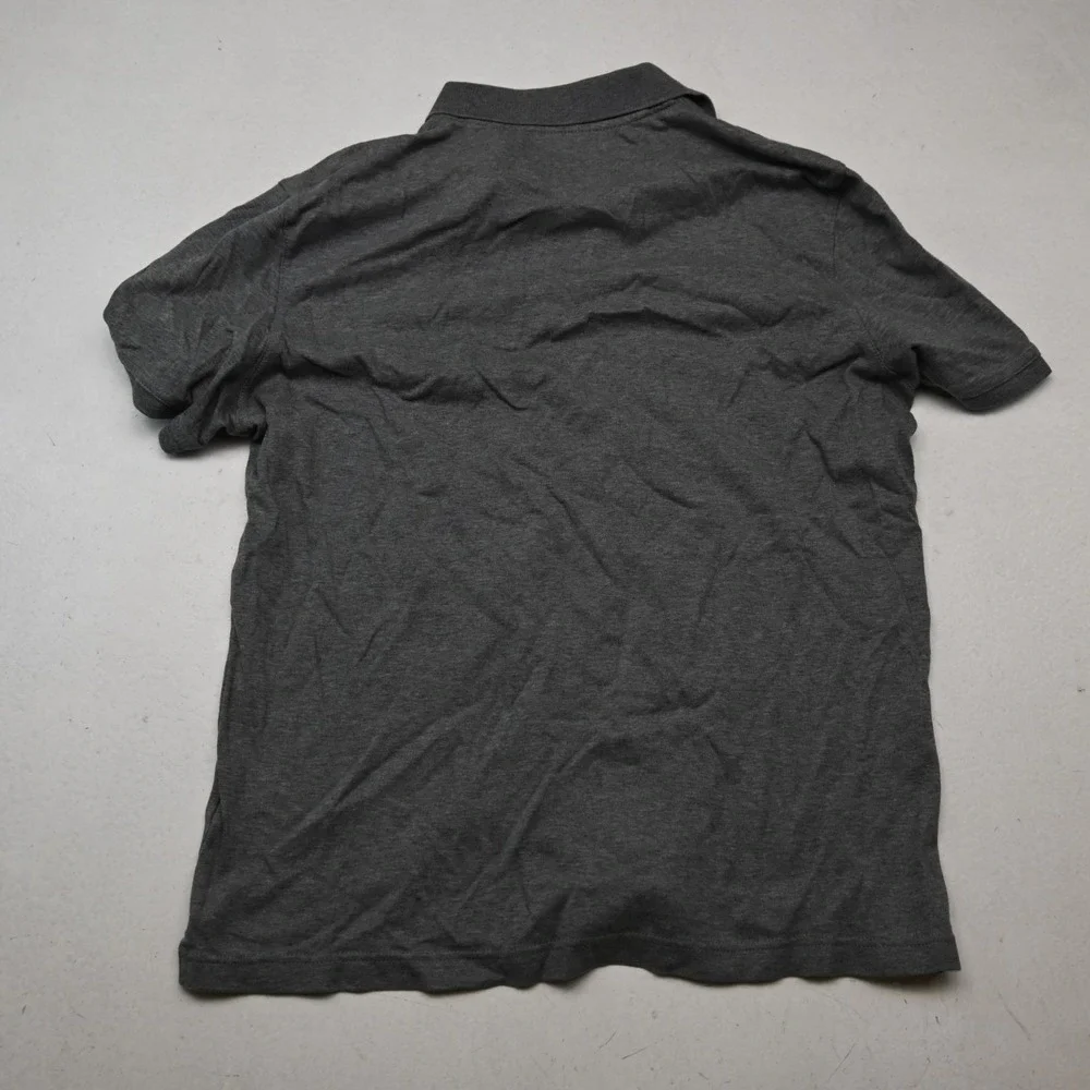 Banana Republic Large L Gray Luxury Touch Standard Fit S/S Soft Mens Polo Shirt